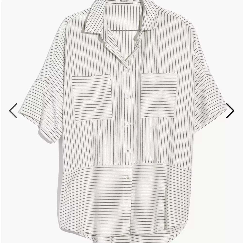Madewell Flannel Courier Shirt in Stripe